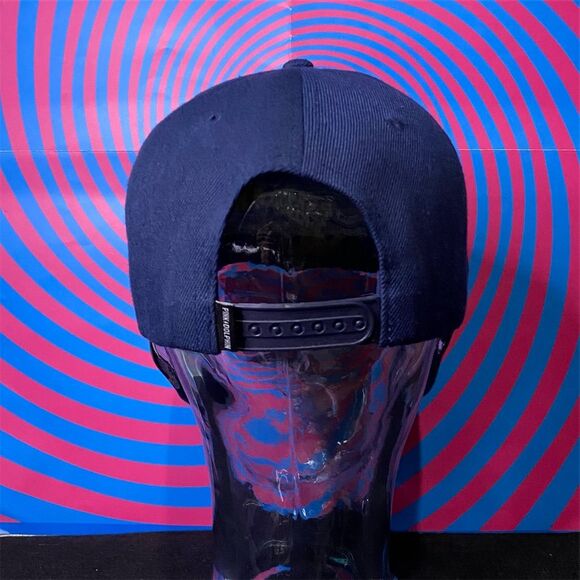 Pink Dolphin Blue Snapback Hat Unisex Adjustable Flat Bill Cap - Picture 4 of 7